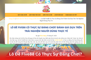 Giải mã chi tiết liệu lô đề Five88 có đáng chơi