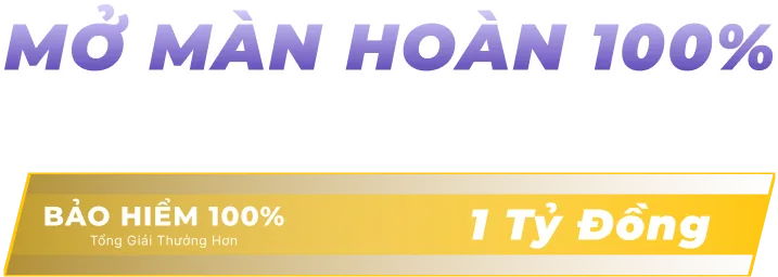 Mở màn hoàn 100% - Bet đầu không rủi ro