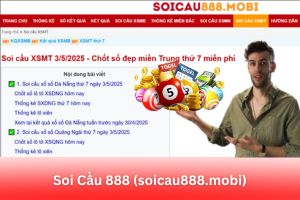 ảnh đại diện Soi Cầu 888 (soicau888.mobi) – Phân Tích Toàn Diện: Trải Nghiệm & Nhận Định Chuyên Gia